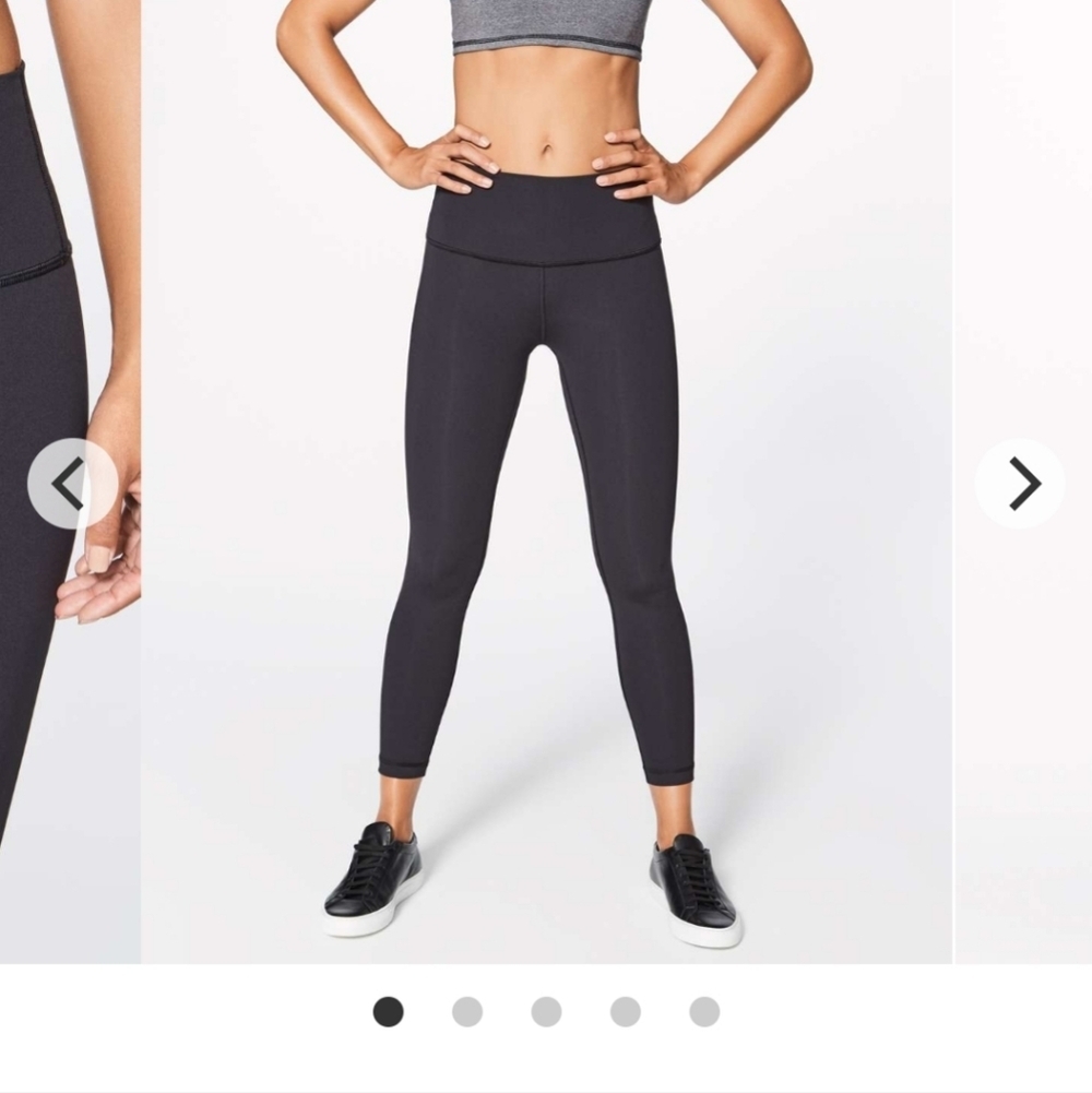 Lululemon Wunder Under Hi-Rise 7/8 Tight *Full-On Luxtreme 25"Black Size 4